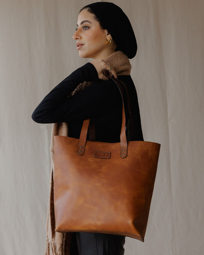 The Classic Genuine Tote Camel