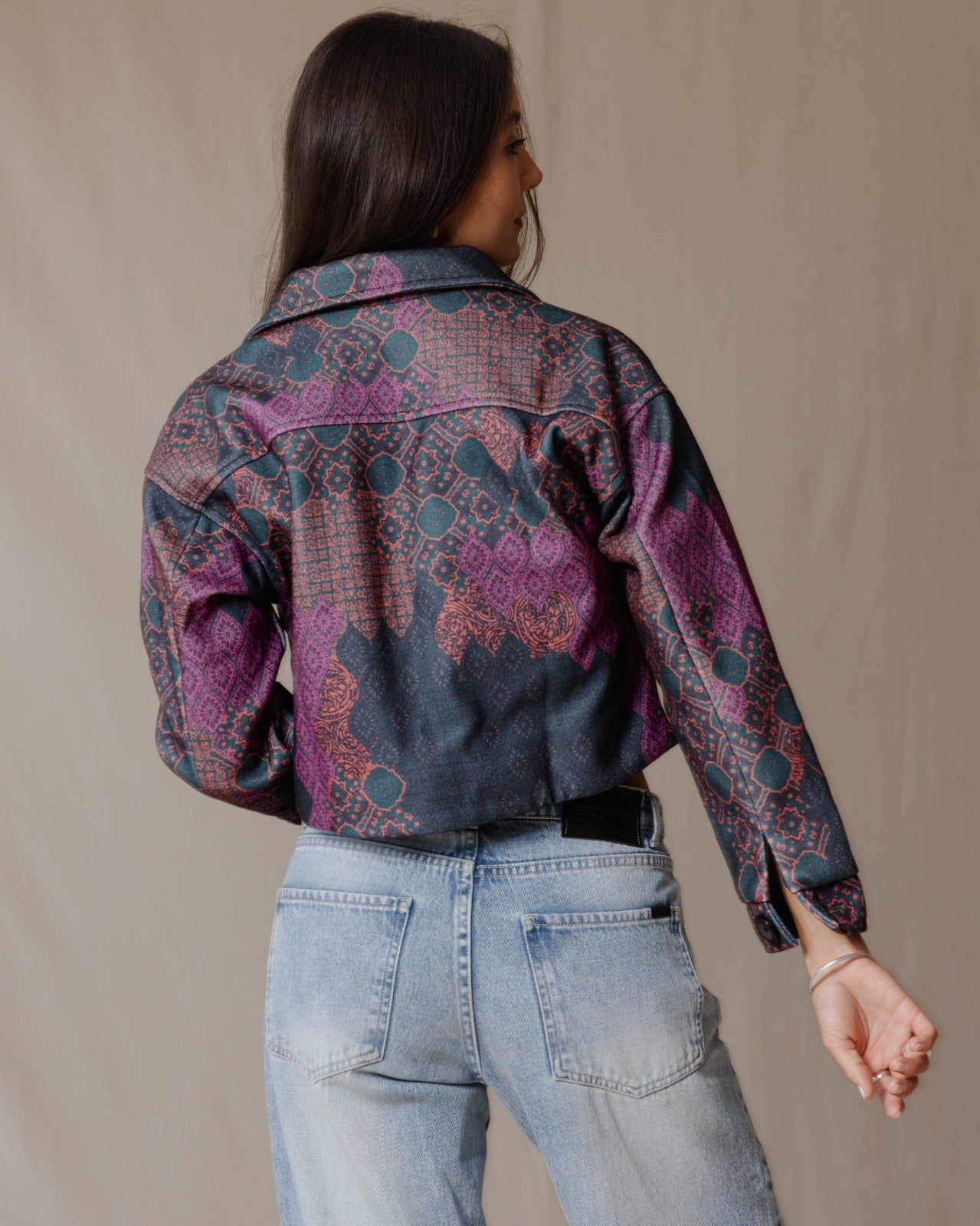 Patchwork Bomber Jacket