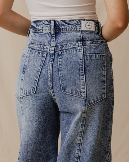 Laid-Back Denim Pants