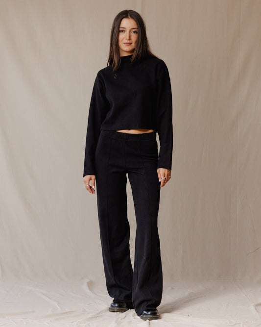 Relaxed Cashmere Set Black