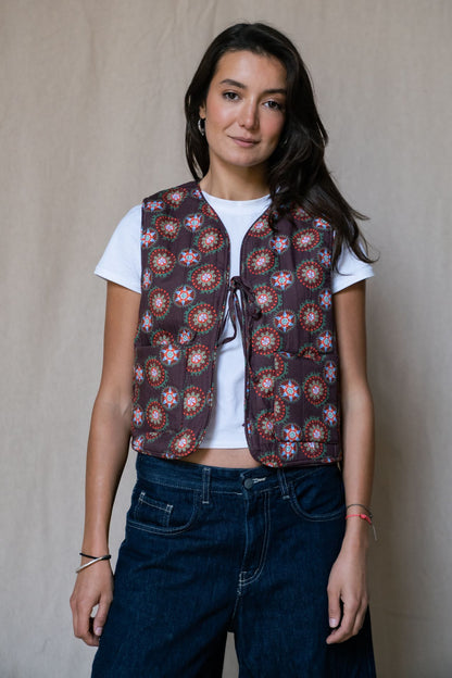 Damask Rose Reversible Vest