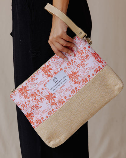 Pochette de plage Palms Rouge