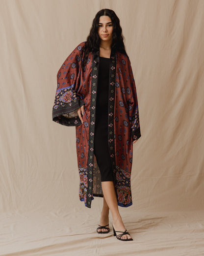 Orientalisches Festival Satin Kimono