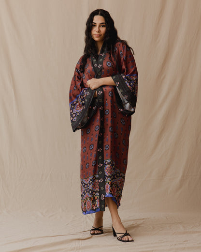 Orientalisches Festival Satin Kimono