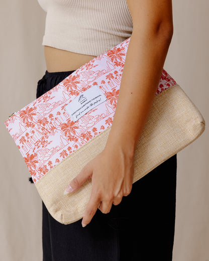 Pochette de plage Palms Rouge