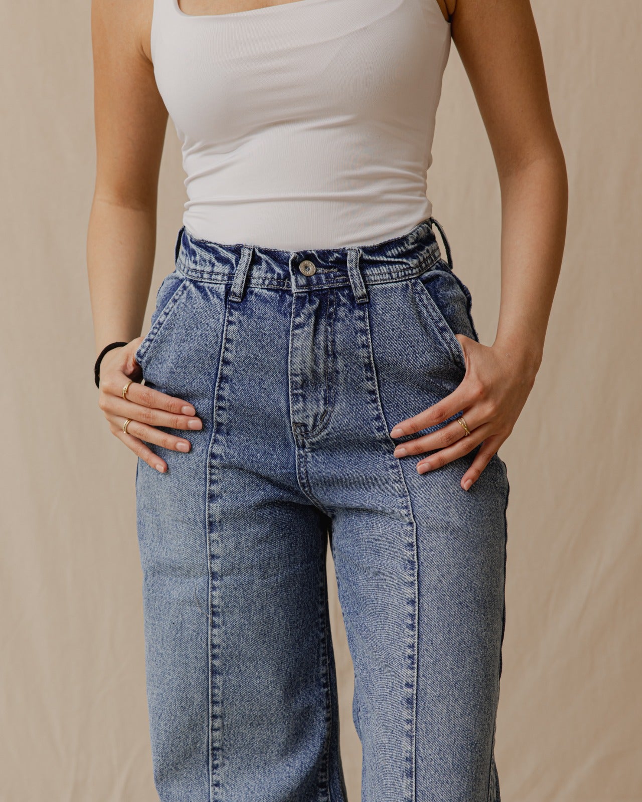 Pantalon en jean décontracté