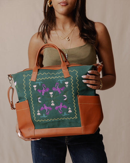 Tribal Birds City Bag