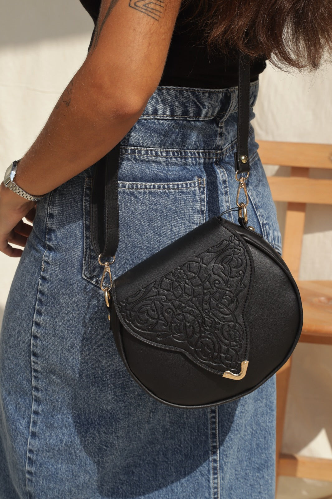 Intaglio CrossBag Preto