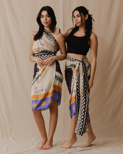 Boho Birds Sarong