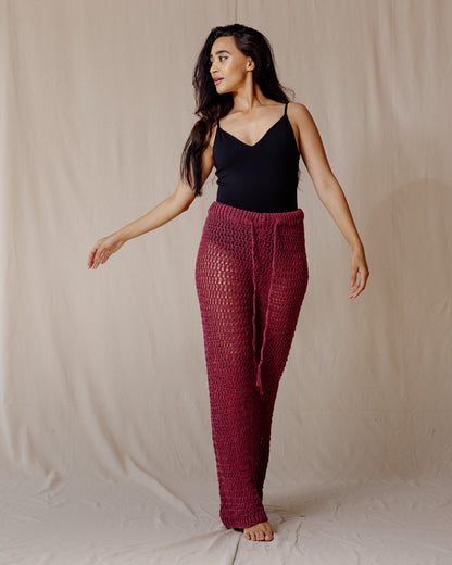 Pantalon en crochet fait à la main Bourgogne