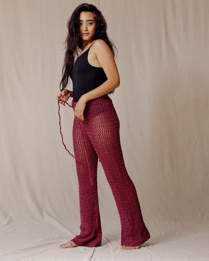 Pantalon en crochet fait à la main Bourgogne