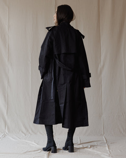 Trench Relax Fit Noir