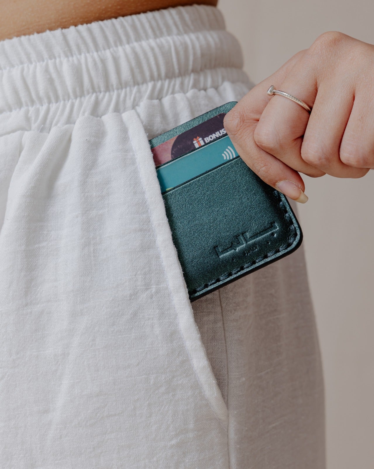 Genuine Gleam Card Holder Teal