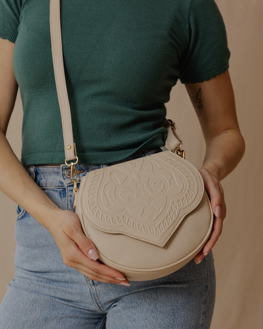 Bolso cruzado Jali Beige