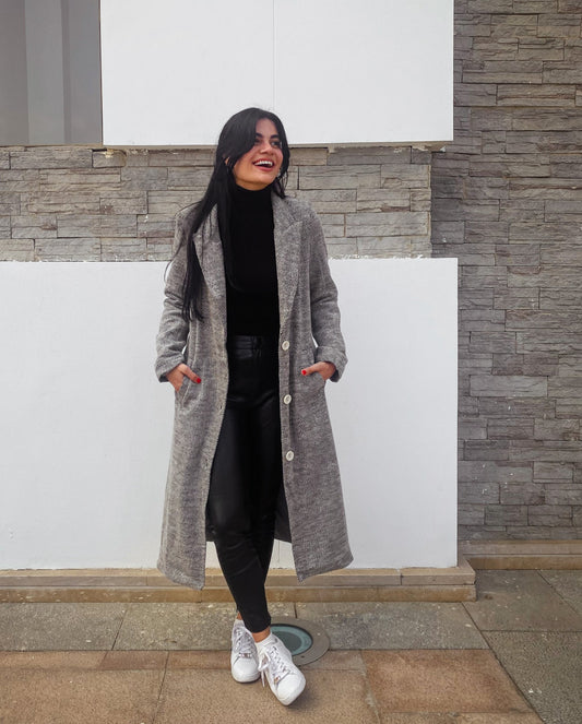 Manteau Camilla Tweed Gris