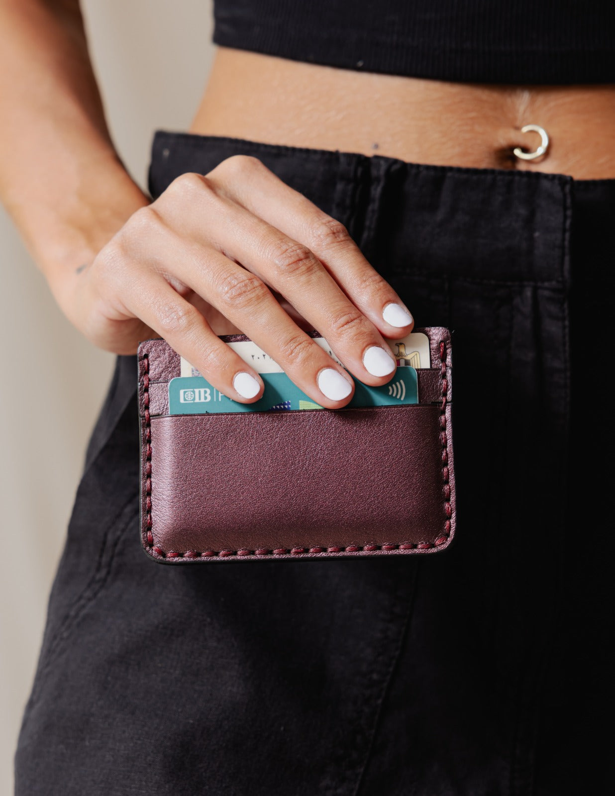 Genuine Gleam Card Holder Burgundy