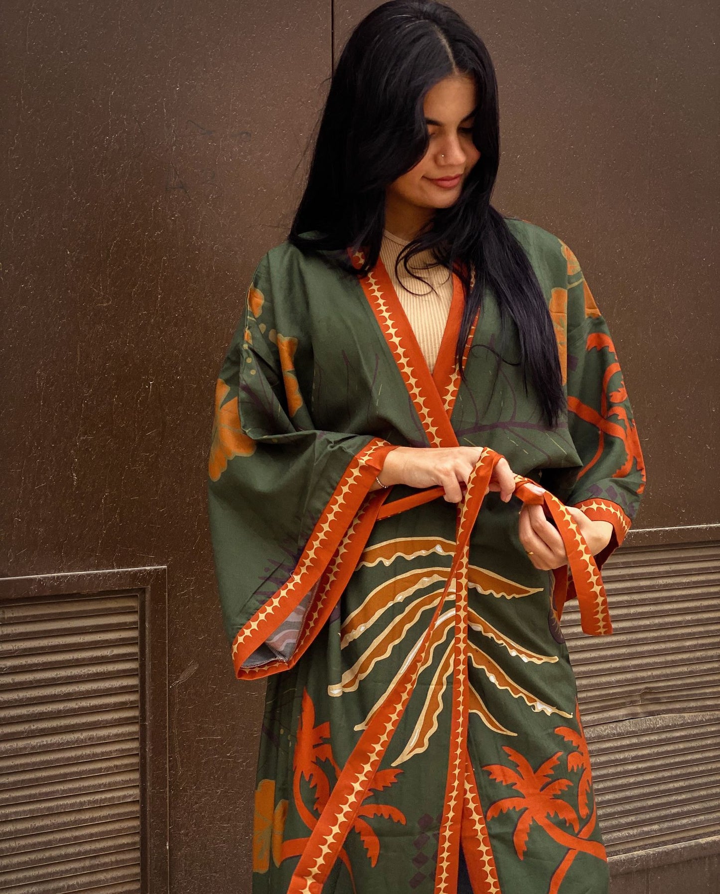 Insel träume Kimono Olive