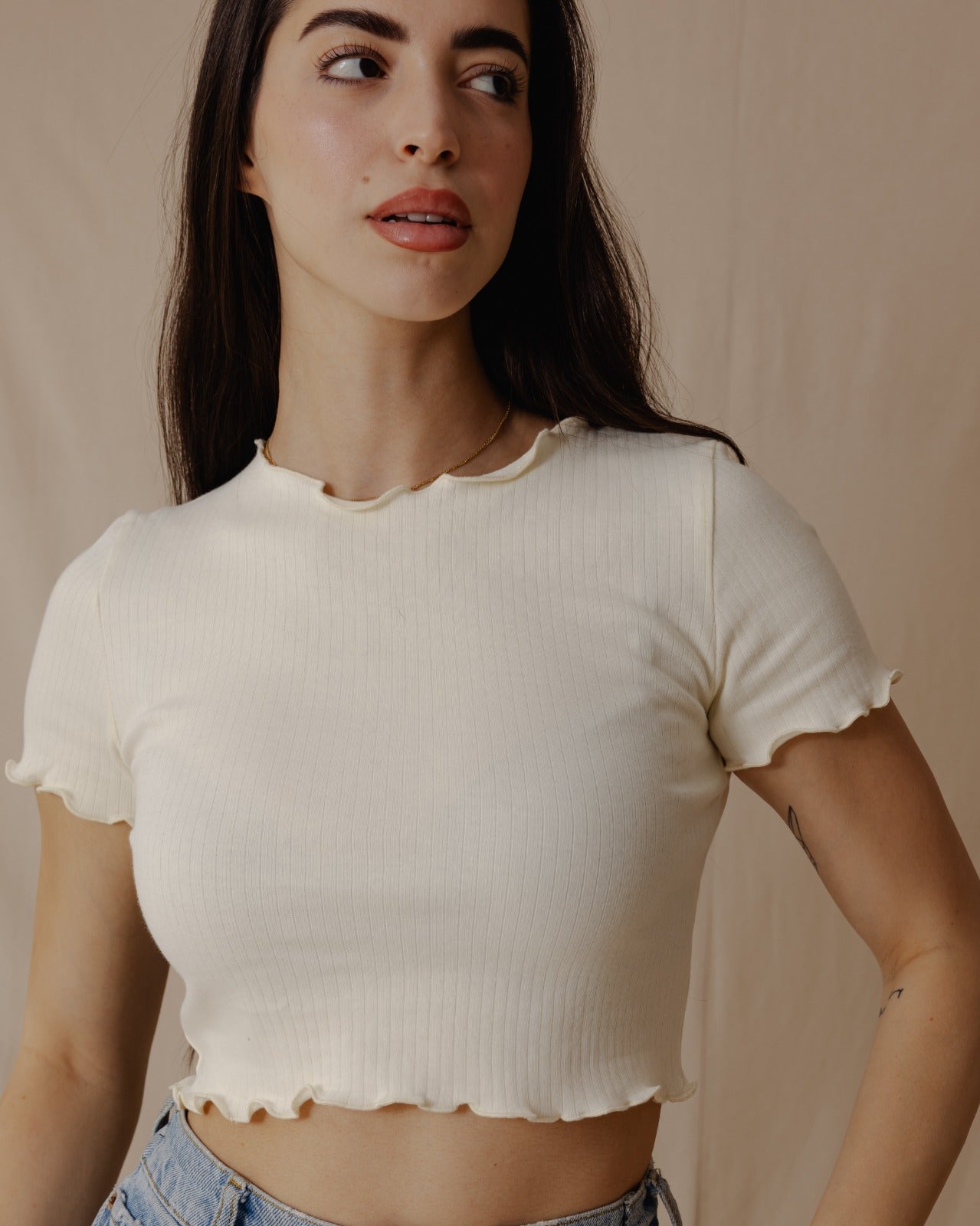 Crop Top Everyday Amarillo Claro