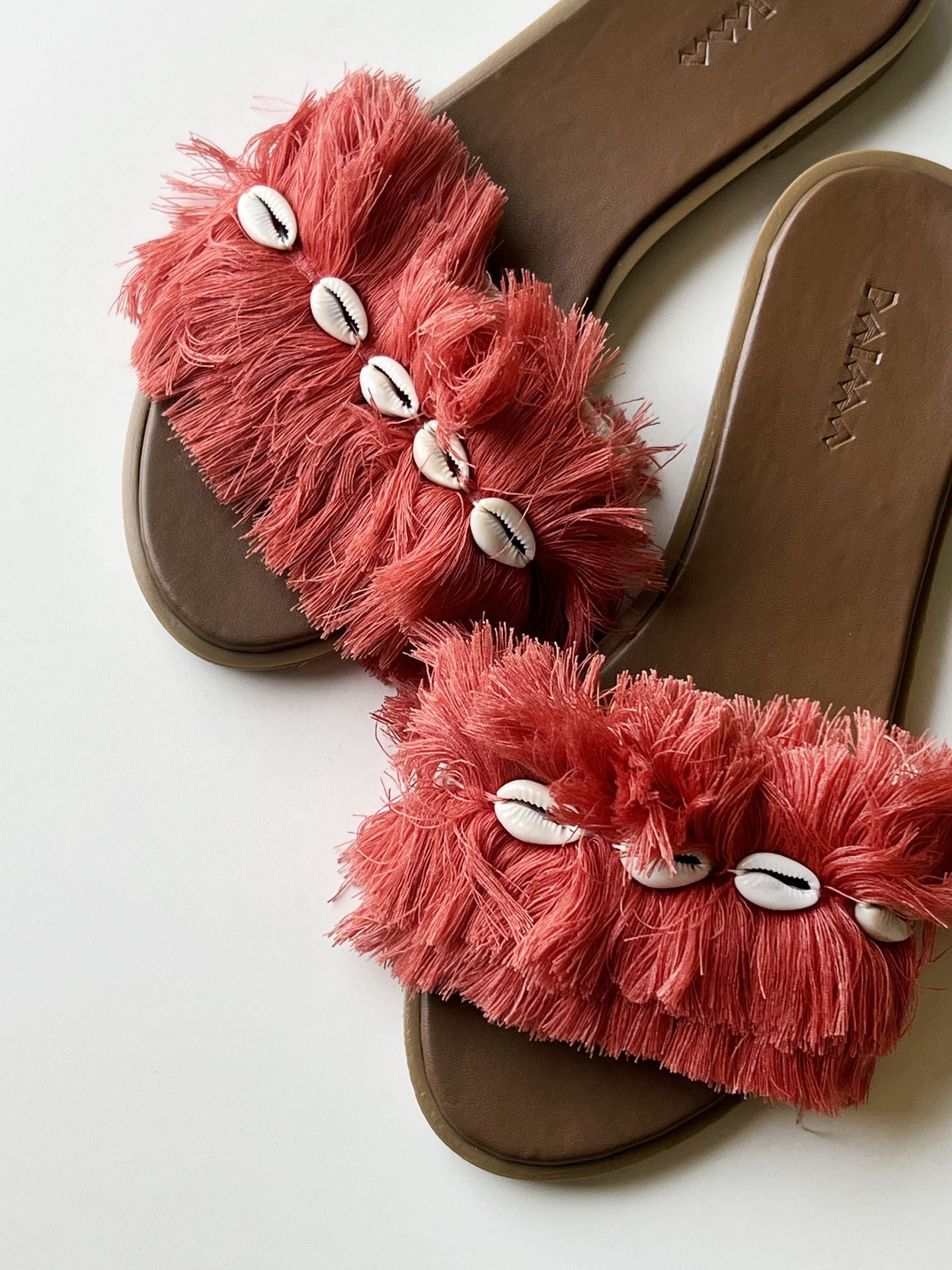 Pantuflas Ladrillos Macrame Conchas