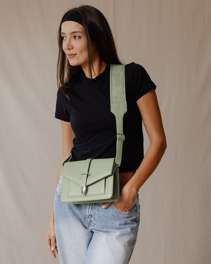 The Mayan Town Cross-Bag Mint Green