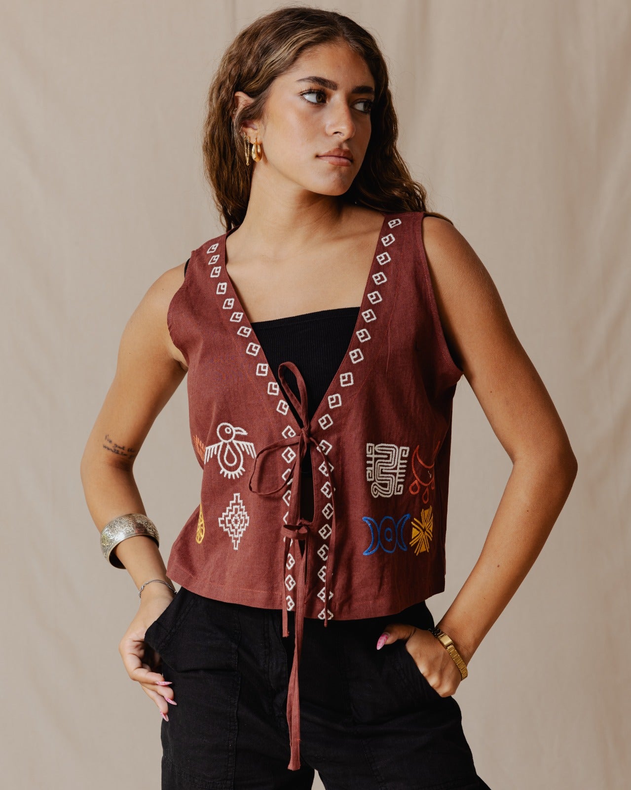 Gilet Freebird Cannella