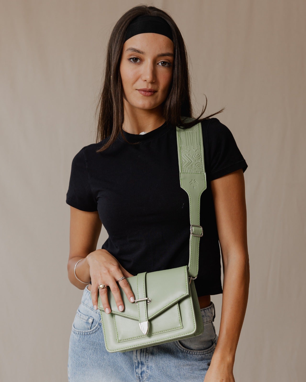 The Mayan Town Cross-Bag Mint Green