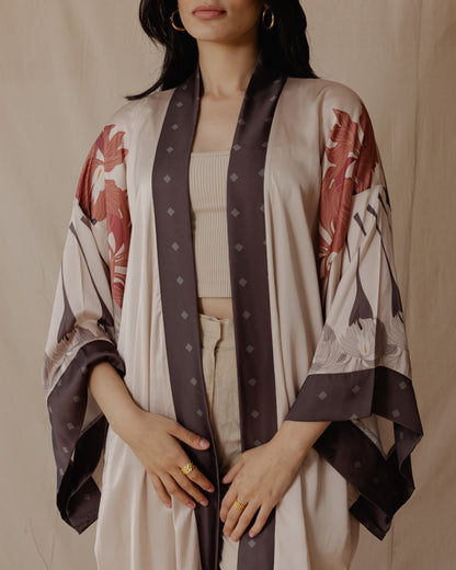 Lilly Giardino Kimono Satinato Luce Peach