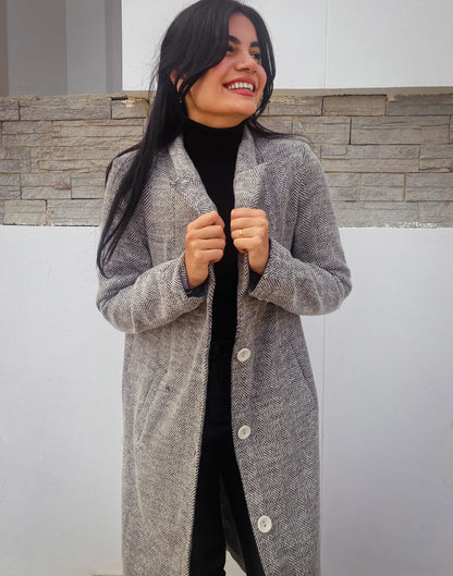 Manteau Camilla Tweed Gris