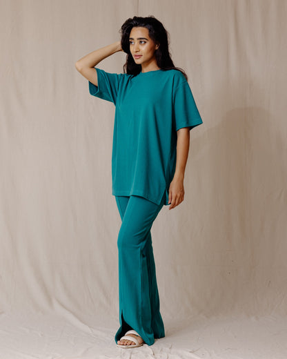 Mila Ensemble côtelé Teal