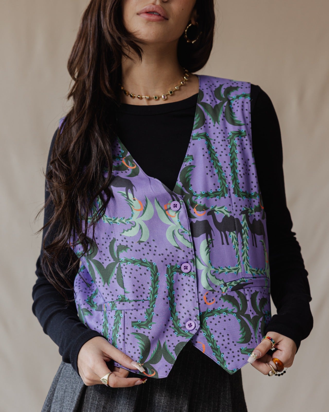 Chaleco Camel Maze morado