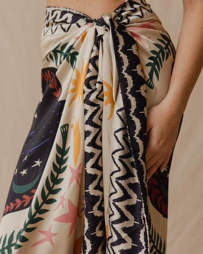 Boho Birds Sarong