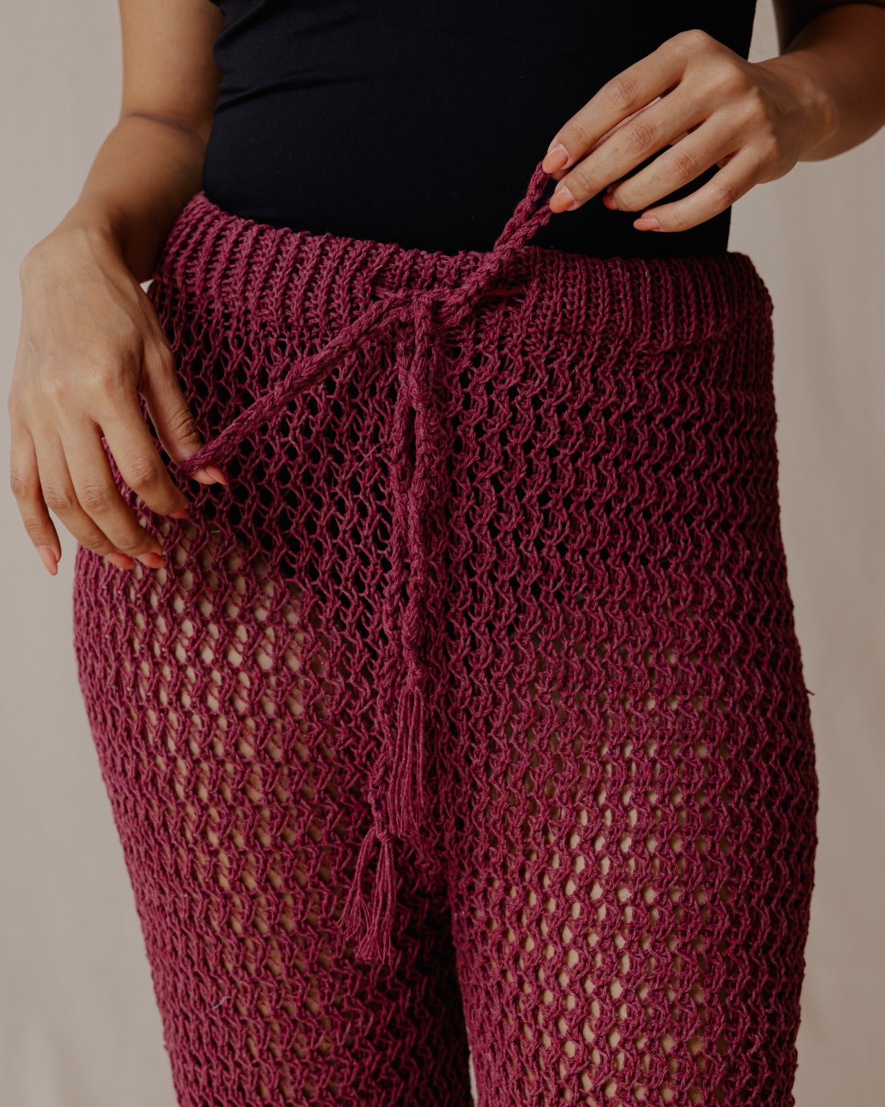 Pantalon en crochet fait à la main Bourgogne