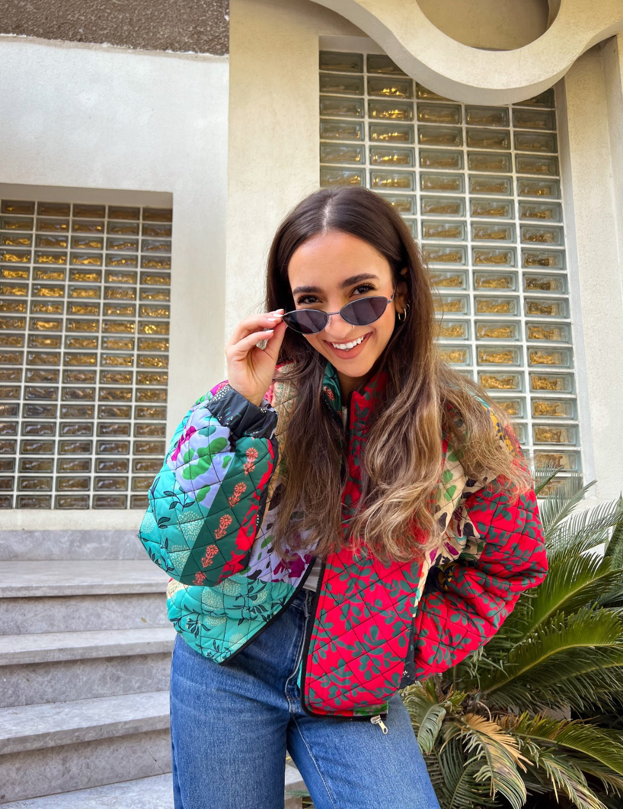 Veste matelassée Indian Florals