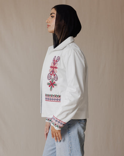 Suzani Jacket In White