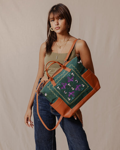 Tribal Birds City Bag