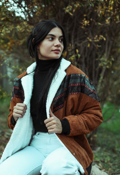 Native Cord Jacke Havane