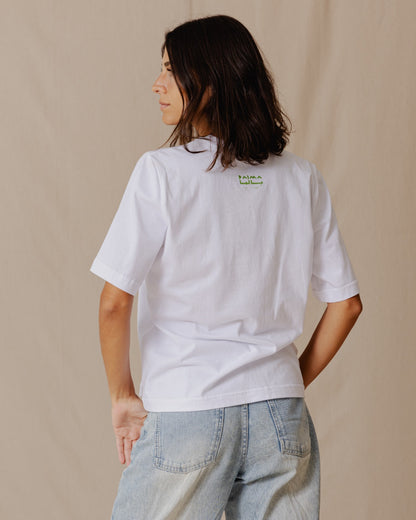 Mediterranean Palm Regular Tee Blanco