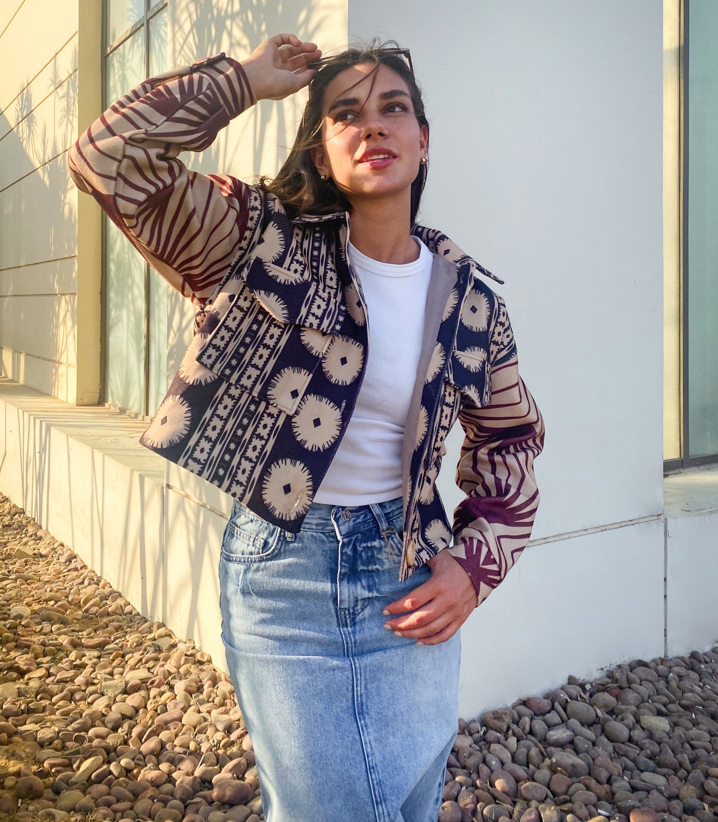 Sun And Rays Bomber Jacket