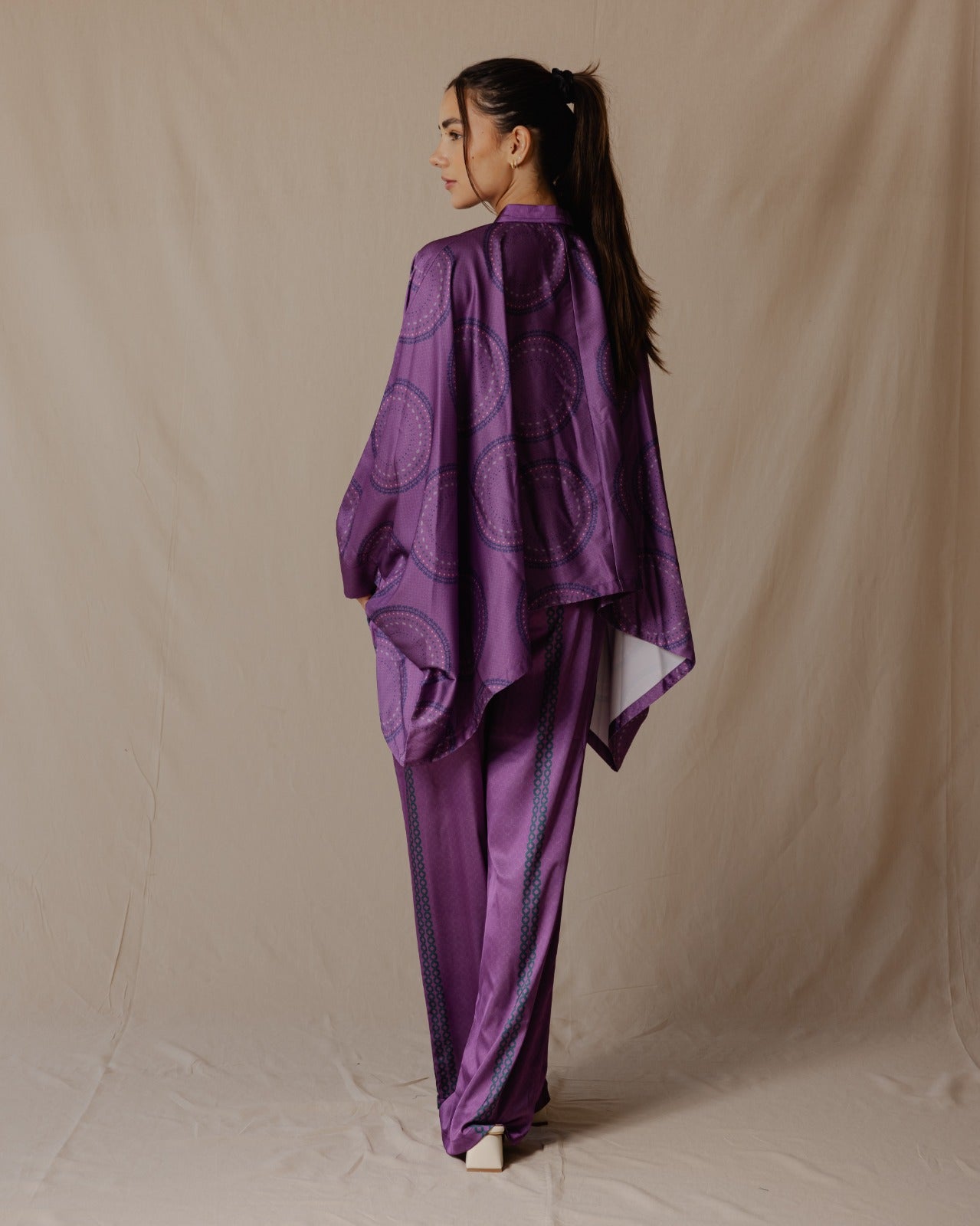 Líneas geométricas Cape Set Purple