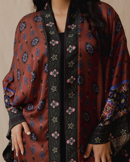 Orientalisches Festival Satin Kimono