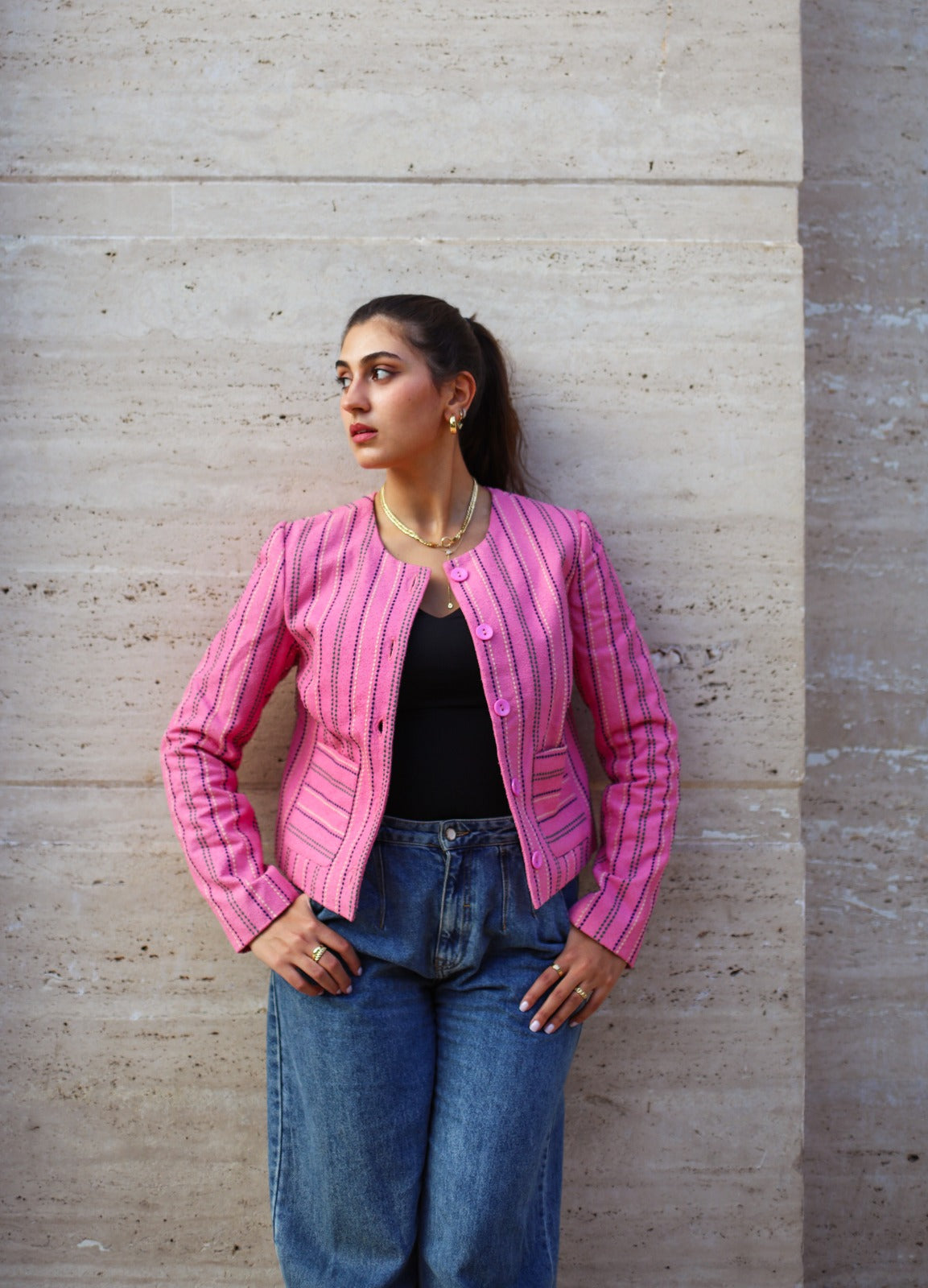 Veste courte Pink Grace