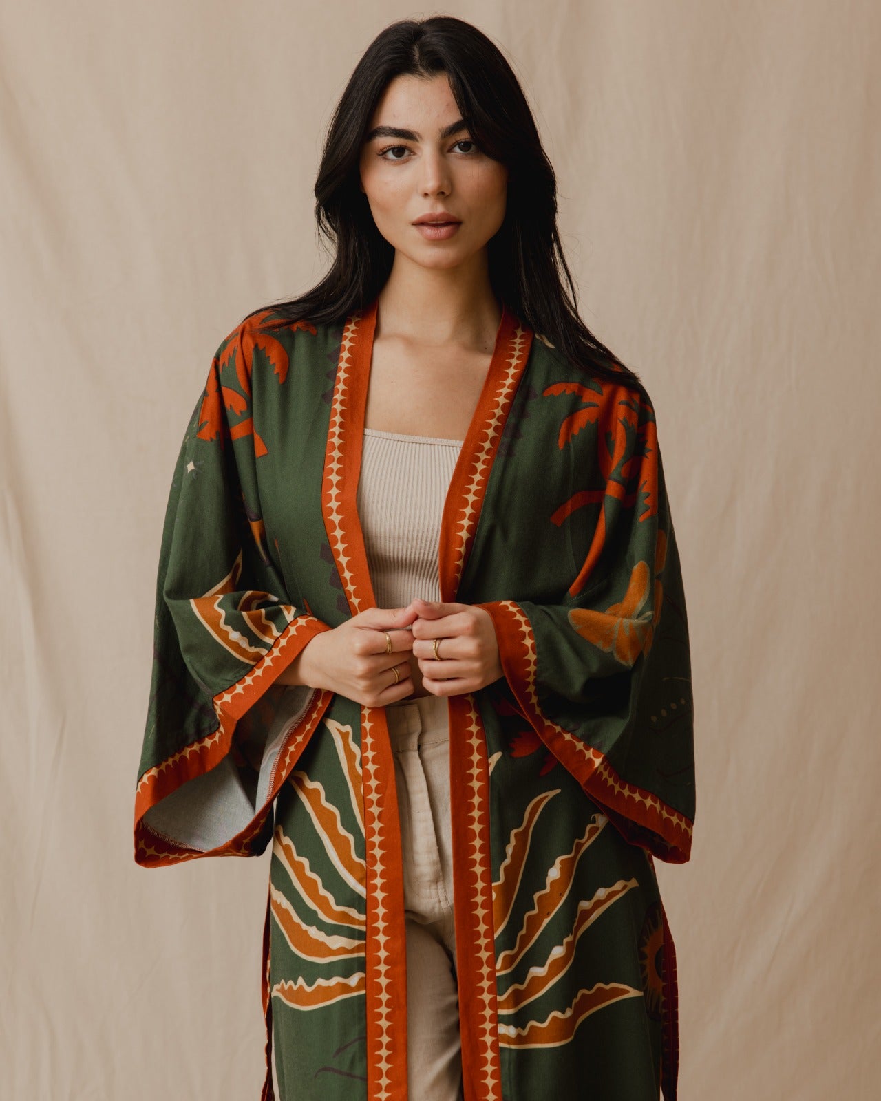 Kimono Island Dreams Olive