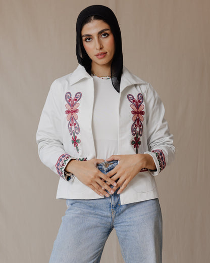 Suzani Jacket In White