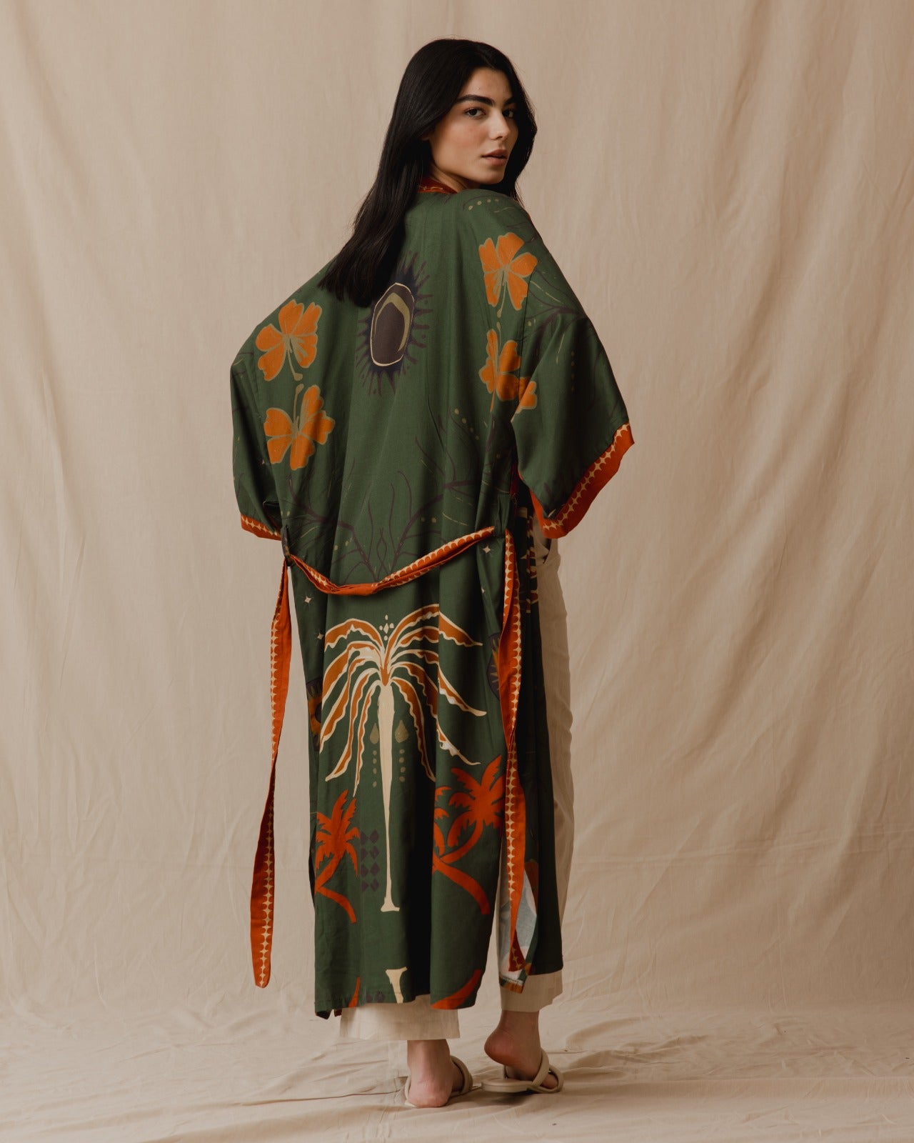 Insel träume Kimono Olive