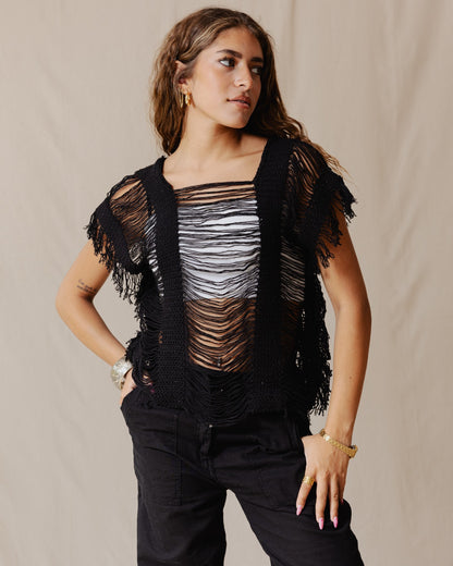 Cutout Trico Top Noir