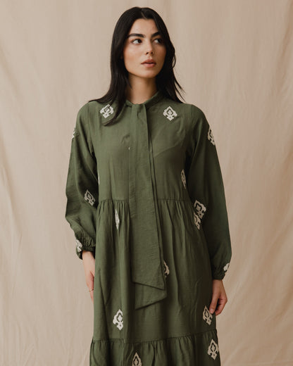 Arabesque Dress Olive