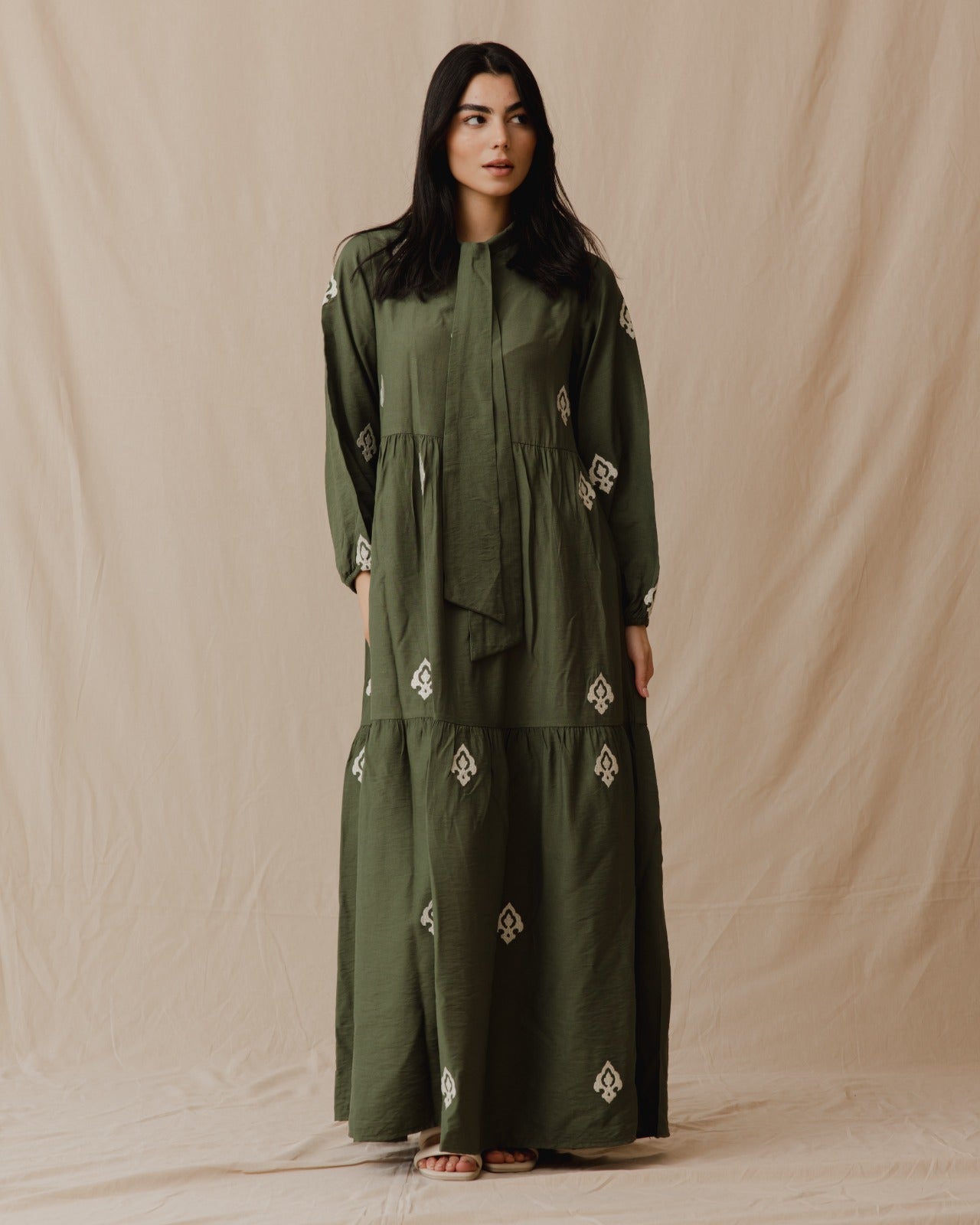 Arabesque Dress Olive