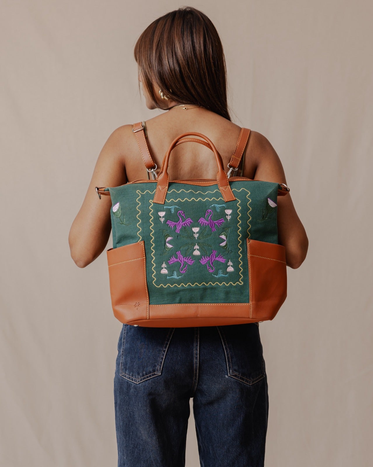 Tribal Birds City Bag