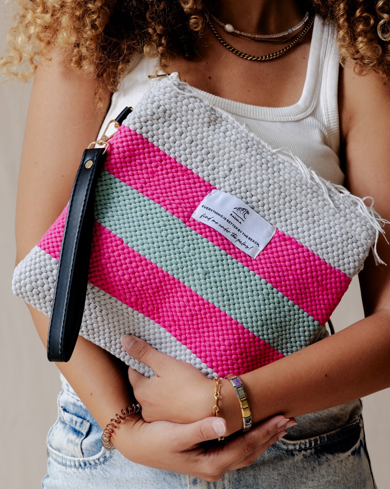 Pink X Mint Kilim Pochette