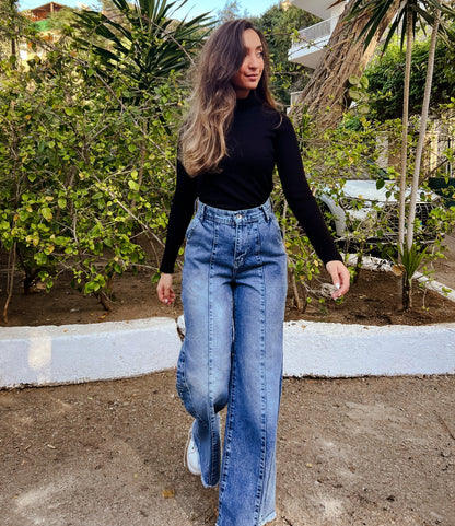 Laid-Back Denim Pants